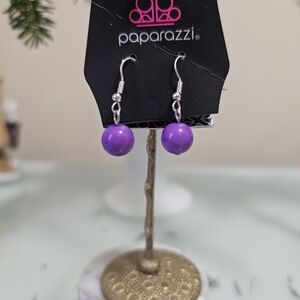 Paparazzi Vibrant Purple Drop Earrings